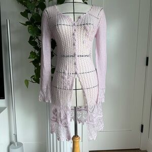 Vintage Sisters Mohair Ballet Pink Duster